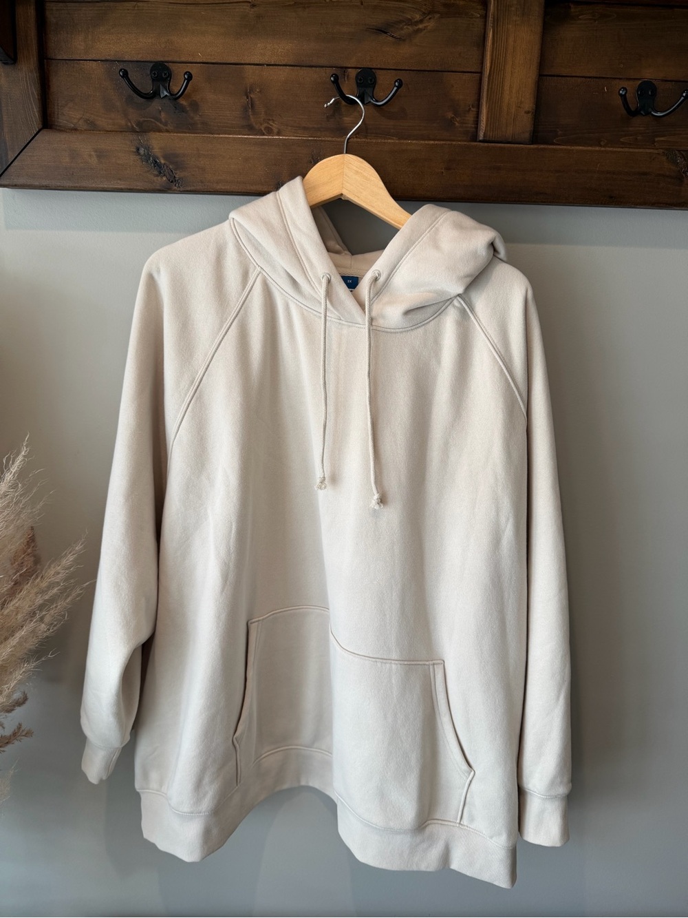 Old Navy Cream Hoodie Sweatshirt